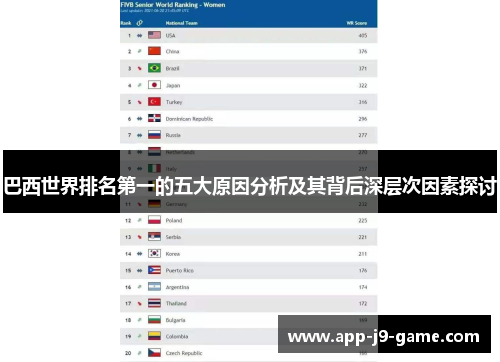 巴西世界排名第一的五大原因分析及其背后深层次因素探讨 巴西世界排名第一的五大原因分析及其背后深层次因素探讨